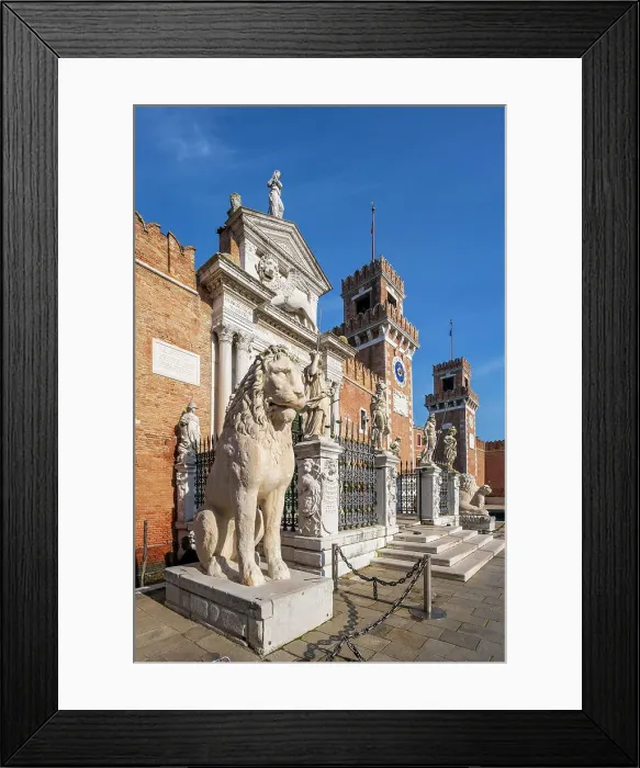 Framed Print : Venetian Arsenal, Venice, Veneto, Italy Framed Print : Venetian Arsenal, Venice, Veneto, Italy
