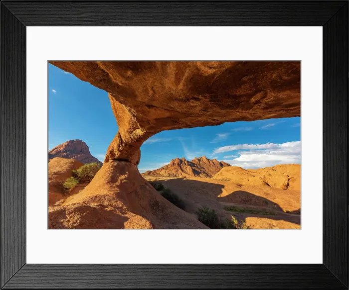 Framed Print : Africa, Namibia. The rock arch near to the Spitzkoppe