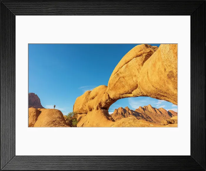 Framed Print : Africa, Namibia. The rock arch near to the Spitzkoppe