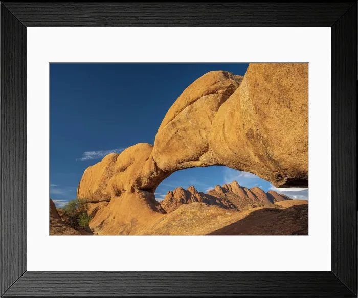 Framed Print : Africa, Namibia. The rock arch near to the Spitzkoppe