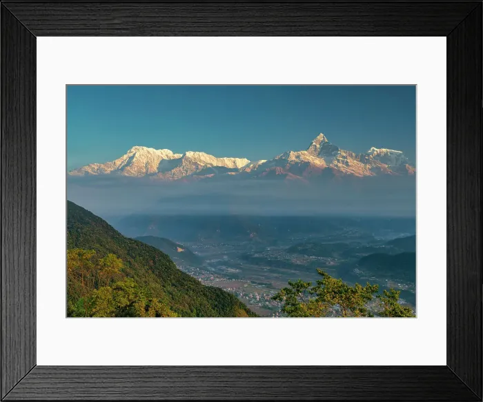 Framed Print : Annapurna Range, Nepal, Asia Framed Print : Annapurna Range, Nepal, Asia