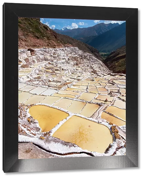 Maras salt marsh terraces, Salinas de Maras, Cuzco Region, Peru