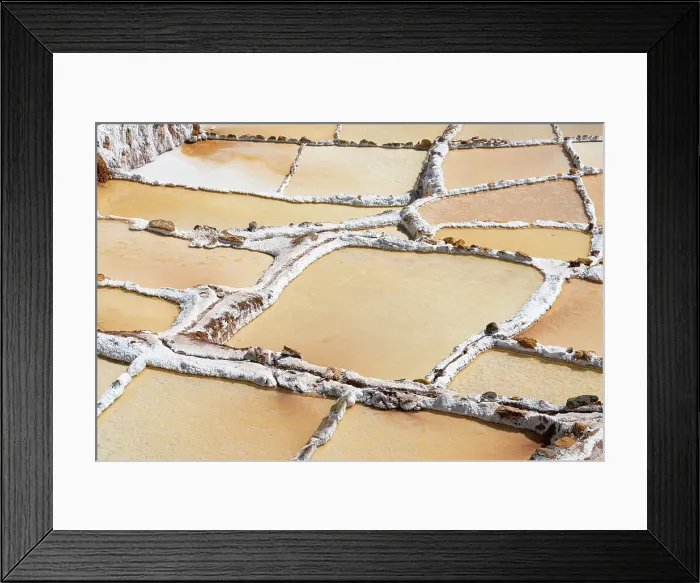 Framed Print : Detail of field at Maras salt marsh terraces, Salinas de Maras, Cuzco Region, Peru Framed Print : Detail of field at Maras salt marsh terraces, Salinas de Maras, Cuzco Region, Peru
