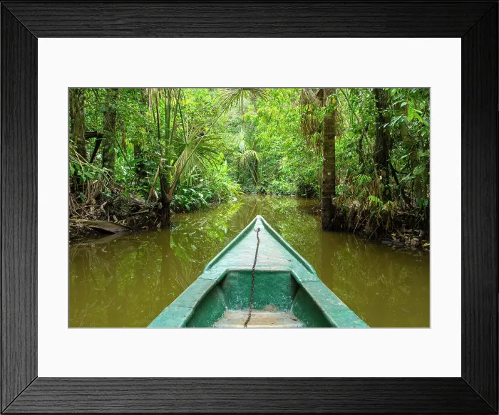Framed Print : Tourist boat going through jungle on canal of Lake Sandoval, Tambopata National Reserve near Puerto Maldonado, Tambopata Province, Madre de Dios Region, Peru Framed Print : Tourist boat going through jungle on canal of Lake Sandoval, Tambopata National Reserve near Puerto Maldonado, Tambopata Province, Madre de Dios Region, Peru