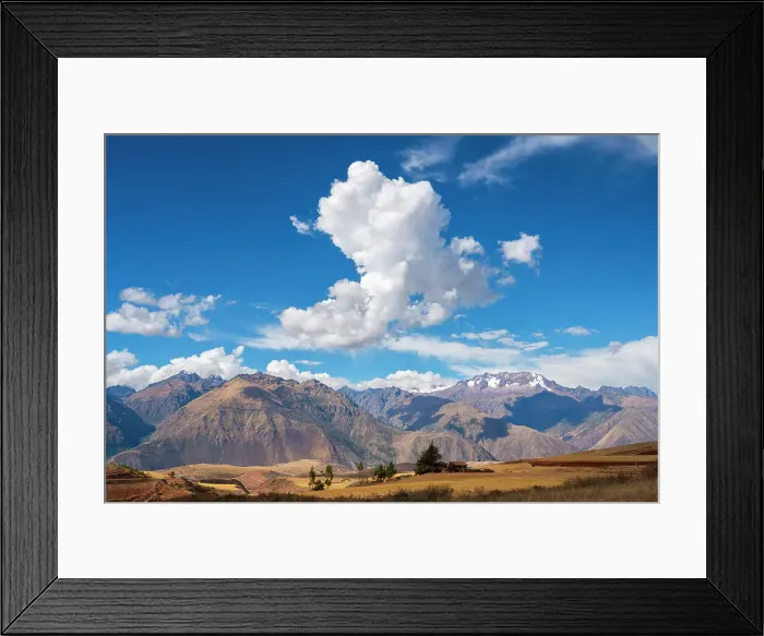 Framed Print : House with the Andes in background, Maras, Sacred Valley, Urubamba Province, Cusco Region, Peru Framed Print : House with the Andes in background, Maras, Sacred Valley, Urubamba Province, Cusco Region, Peru