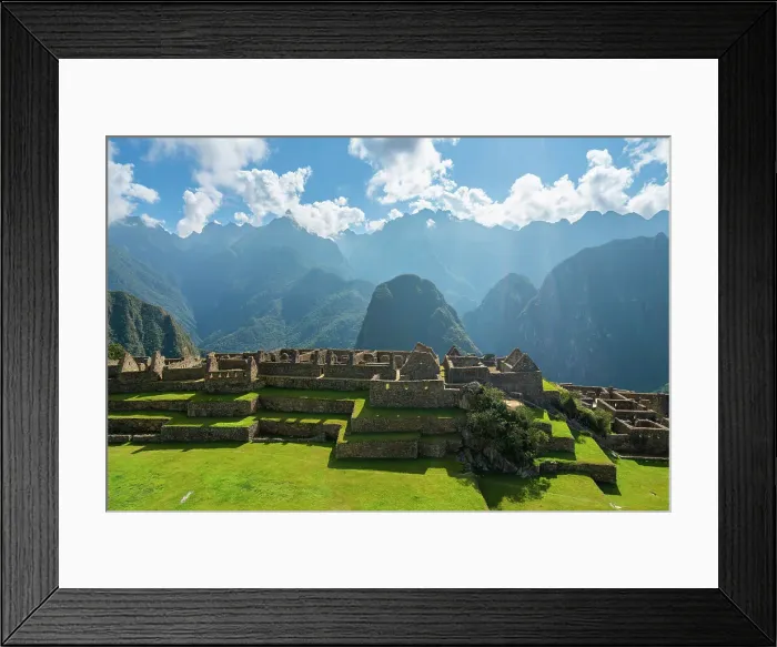 Framed Print : Ruins of the Inca town of Machu Picchu against the Andes, UNESCO, Sacred Valley, Urubamba Province, Cusco Region, Peru Framed Print : Ruins of the Inca town of Machu Picchu against the Andes, UNESCO, Sacred Valley, Urubamba Province, Cusco Region, Peru