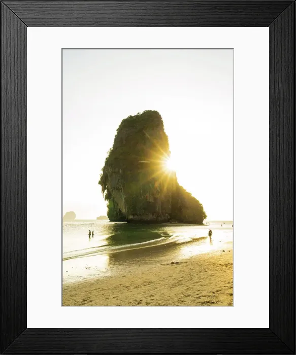 Framed Print : Phra Nang Beach, Railay, Ao Nang, Thailand