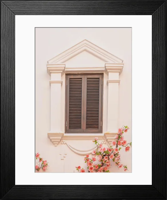 Framed Print : Window in Old Town, Phuket, Thailand Framed Print : Window in Old Town, Phuket, Thailand