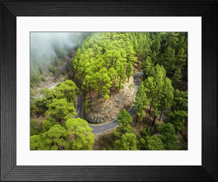 Framed Print : Spain, Canary Islands, La Palma, Garafia, LP-4 road to Roque de los Muchachos Framed Print : Spain, Canary Islands, La Palma, Garafia, LP-4 road to Roque de los Muchachos