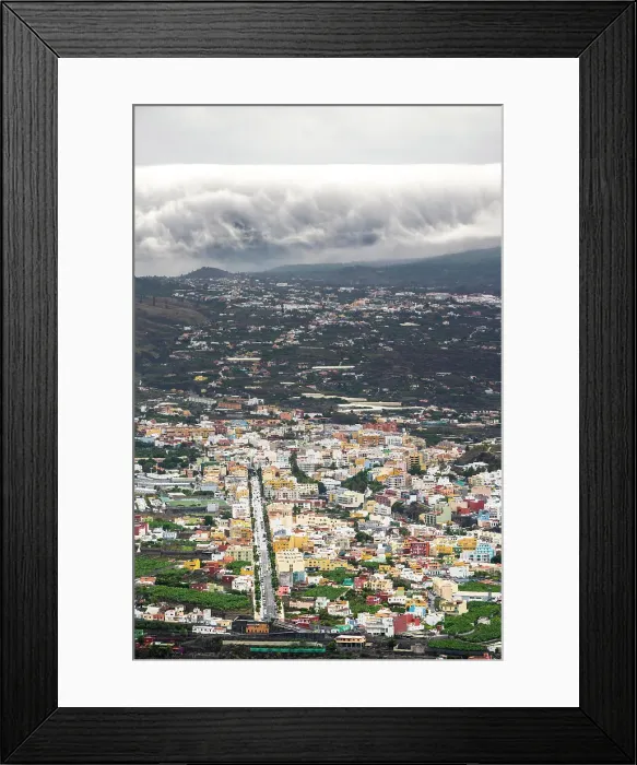 Framed Print : Spain, Canary Islands, La Palma, Los Llanos village in the Los Llanos de Aridane plateau