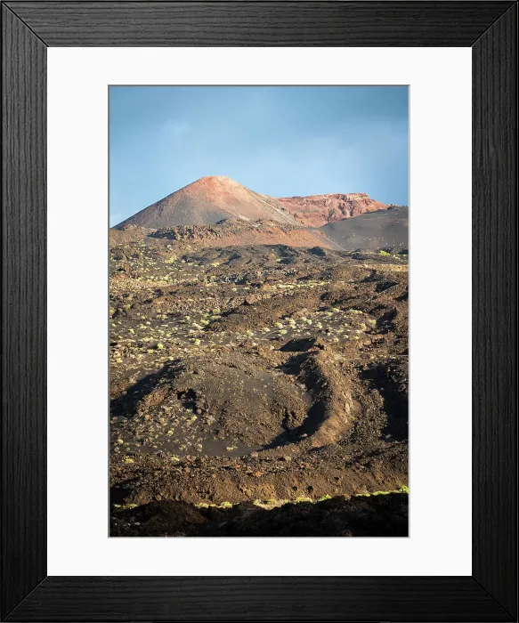 Framed Print : Spain, Canary Islands, La Palma, Fuencaliente, Teneguia volcano