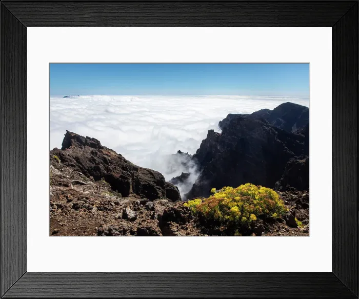 Framed Print : Spain, Canary Islands, La Palma, Garafia, Roque de los Muchachos, View on the Caldera de Taburiente National Park Framed Print : Spain, Canary Islands, La Palma, Garafia, Roque de los Muchachos, View on the Caldera de Taburiente National Park