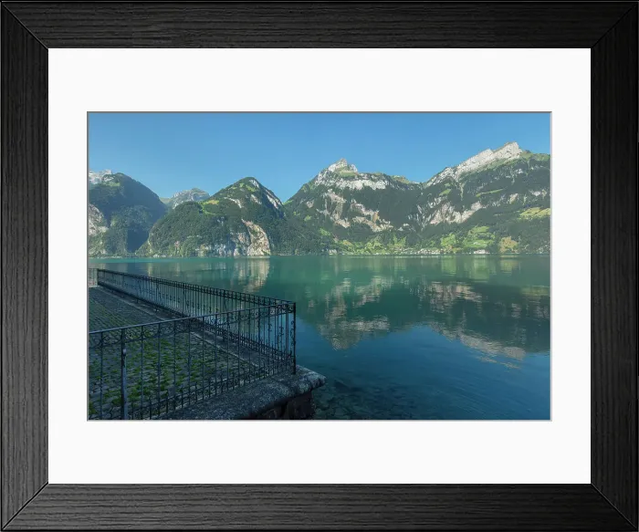 Framed Print : View from Tellsplatte over Lake Lucerne to Oberbauen and Niederbauen Mountain, Canton Uri, Switzerland Framed Print : View from Tellsplatte over Lake Lucerne to Oberbauen and Niederbauen Mountain, Canton Uri, Switzerland