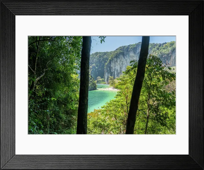 Framed Print : Elevated view over Ao Bay, Hong Island, Krabi, Thailand Framed Print : Elevated view over Ao Bay, Hong Island, Krabi, Thailand