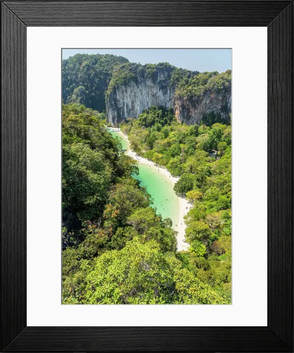 Framed Print : Elevated view over Ao Bay, Hong Island, Krabi, Thailand Framed Print : Elevated view over Ao Bay, Hong Island, Krabi, Thailand