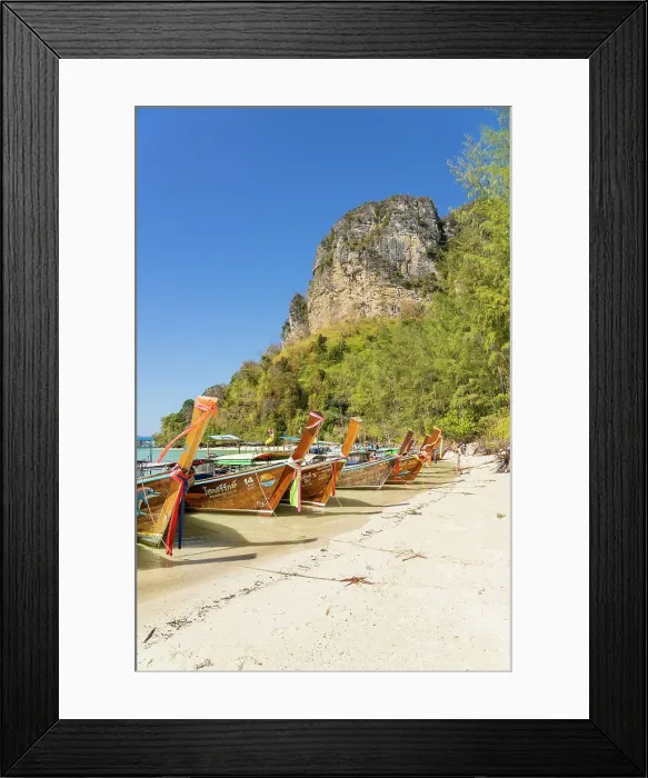Framed Print : Traditional long tail boats on Poda Island, Ao Nang, Krabi, Thailand Framed Print : Traditional long tail boats on Poda Island, Ao Nang, Krabi, Thailand
