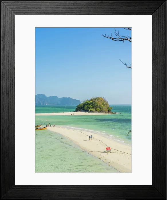 Framed Print : The view from Tub Island including the sand bar called Thale Waek, Ao Nang, Krabi, Thailand Framed Print : The view from Tub Island including the sand bar called Thale Waek, Ao Nang, Krabi, Thailand