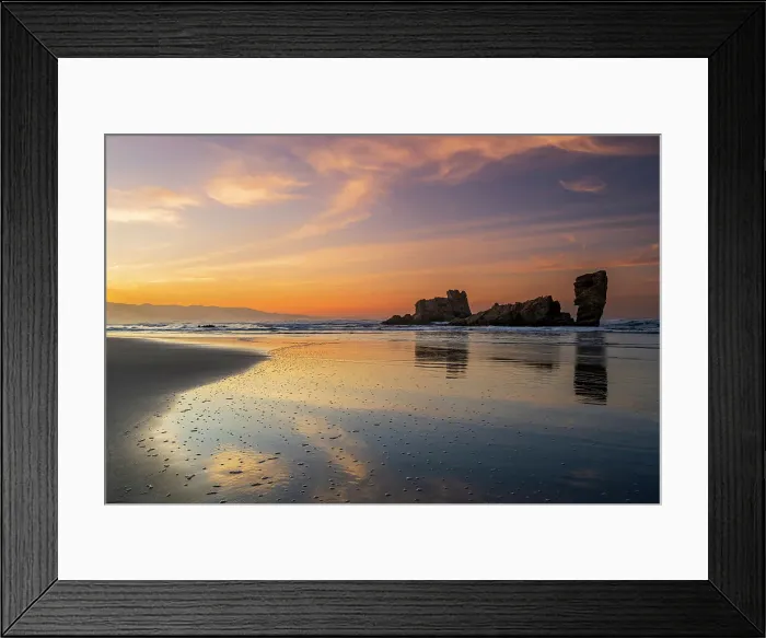 Framed Print : Playa de Requesinos, Castrillon, Asturias, Spain Framed Print : Playa de Requesinos, Castrillon, Asturias, Spain