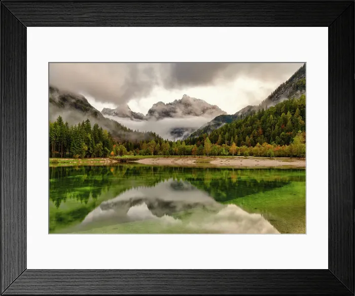 Framed Print : Lake Jasna Reflections, Kranska Gora, Slovenia Framed Print : Lake Jasna Reflections, Kranska Gora, Slovenia