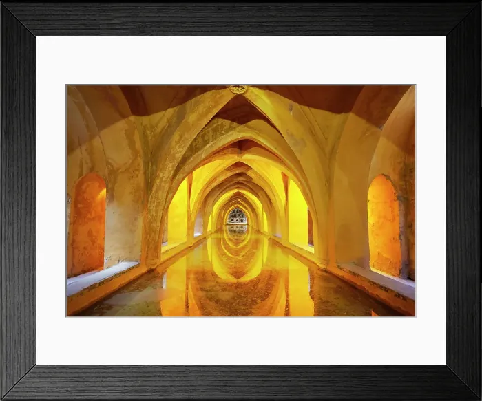 Framed Print : The Baths of Lady Maria de Padilla in the Royal Alcazar of Seville, Andalucia, Spain, Europe. Declared UNESCO World Heritage Site Framed Print : The Baths of Lady Maria de Padilla in the Royal Alcazar of Seville, Andalucia, Spain, Europe. Declared UNESCO World Heritage Site