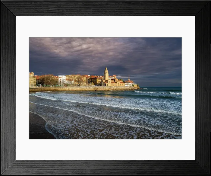 Framed Print : Gijon, Asturias, Spain