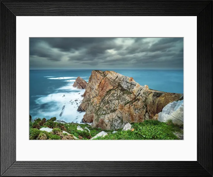 Framed Print : Cabo de Penas, Gozon, Asturias, Spain