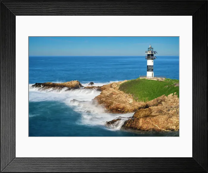 Framed Print : Lighthouse, Isla Pancha, Ribadeo, Galicia Framed Print : Lighthouse, Isla Pancha, Ribadeo, Galicia