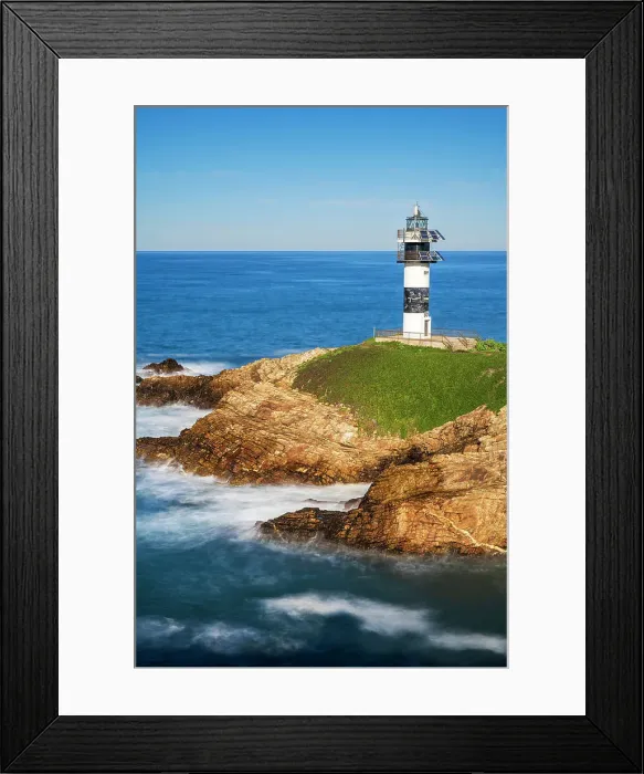 Framed Print : Lighthouse, Isla Pancha, Ribadeo, Galicia Framed Print : Lighthouse, Isla Pancha, Ribadeo, Galicia