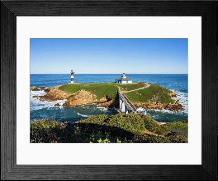 Framed Print : Lighthouse, Isla Pancha, Ribadeo, Galicia Framed Print : Lighthouse, Isla Pancha, Ribadeo, Galicia