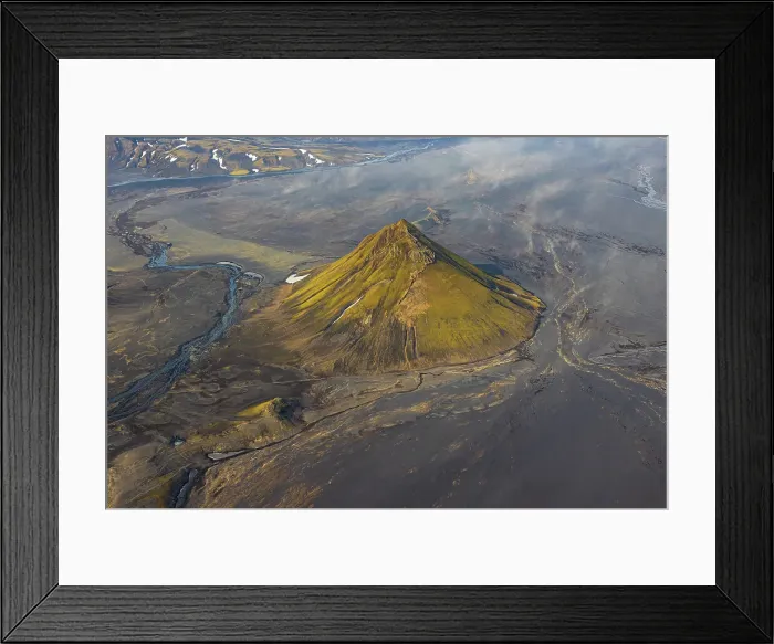 Framed Print : Maelifell mountain during a summer sunny day, Iceland