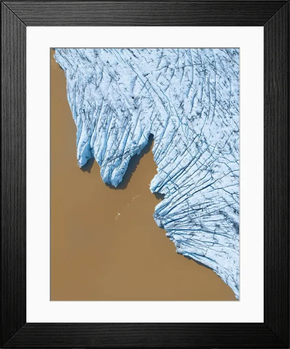Framed Print : Fjallsjokull Glacier Lagoon during a summer day, Iceland Framed Print : Fjallsjokull Glacier Lagoon during a summer day, Iceland