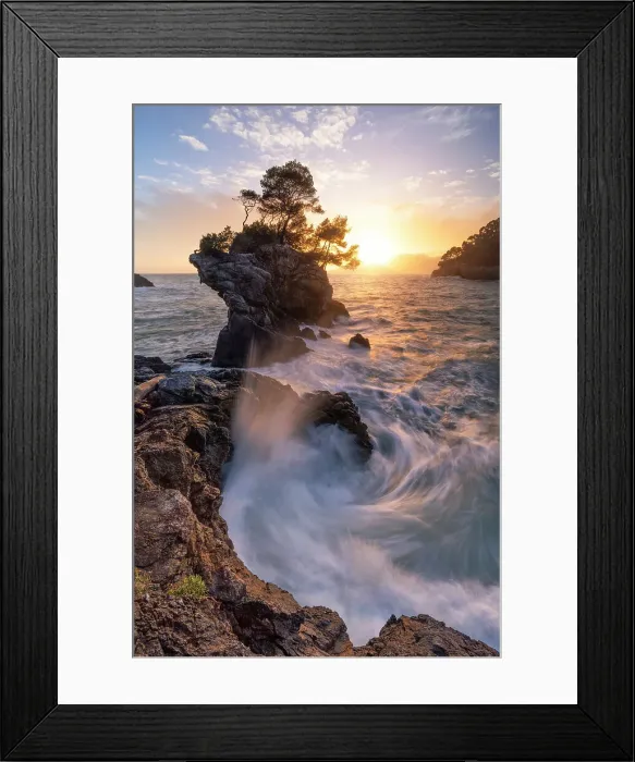 Framed Print : Cliffs near Tellaro, municipality of Lerici, La Spezia province, Liguria district, Italy