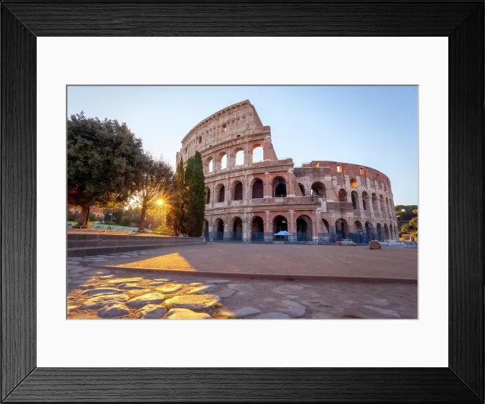 Framed Print : Colosseum at sunrise, Rome, Lazio, Italy Framed Print : Colosseum at sunrise, Rome, Lazio, Italy