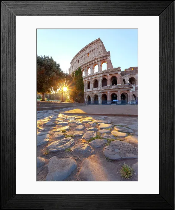 Framed Print : Colosseum at sunrise, Rome, Lazio, Italy Framed Print : Colosseum at sunrise, Rome, Lazio, Italy