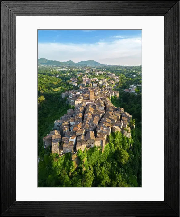 Framed Print : Sunset on the the small town of Vitorchiano. Vitorchiano, Viterbo district, Lazio, Italy Framed Print : Sunset on the the small town of Vitorchiano. Vitorchiano, Viterbo district, Lazio, Italy