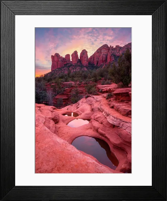 Framed Print : Seven Sacred Pools at sunset, Sedona, Arizona, USA Framed Print : Seven Sacred Pools at sunset, Sedona, Arizona, USA