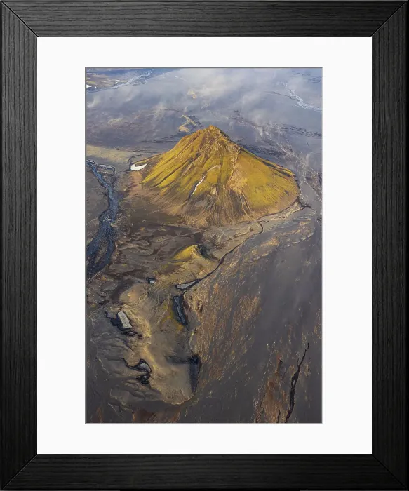 Framed Print : Maelifell mountain during a summer sunny day, Iceland Framed Print : Maelifell mountain during a summer sunny day, Iceland