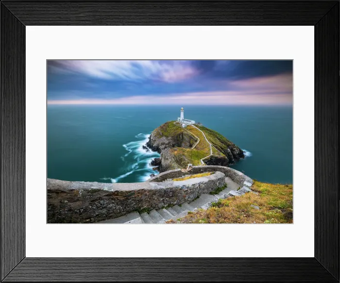 Framed Print : South Stack Lighthouse at sunset, Anglesey, Holy Island, Wales, Great Britain, United Kingdom Framed Print : South Stack Lighthouse at sunset, Anglesey, Holy Island, Wales, Great Britain, United Kingdom