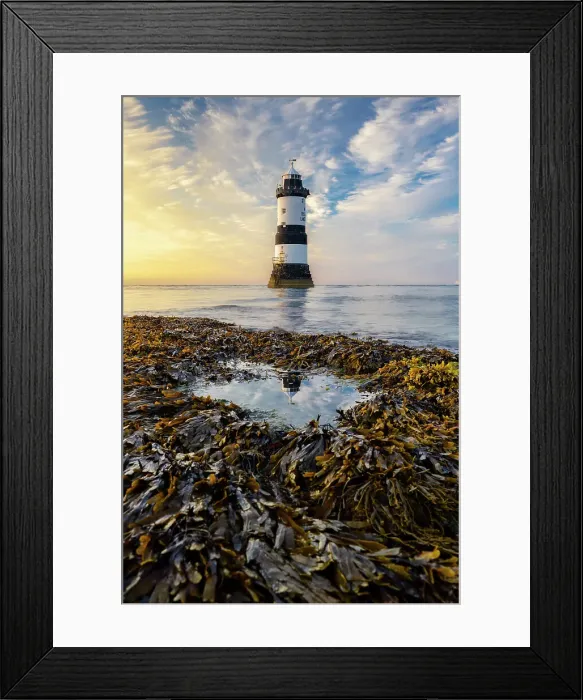 Framed Print : Trwyn Du Lighthouse at sunset, Llangoed, Gwynedd, Anglesey, Wales, Great Britain, United Kingdom Framed Print : Trwyn Du Lighthouse at sunset, Llangoed, Gwynedd, Anglesey, Wales, Great Britain, United Kingdom