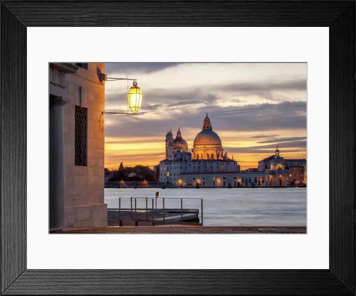 Framed Print : Church of Santa Maria della Salute from San Giorgio Maggiore island at dusk, Venice, Veneto, Italy Framed Print : Church of Santa Maria della Salute from San Giorgio Maggiore island at dusk, Venice, Veneto, Italy