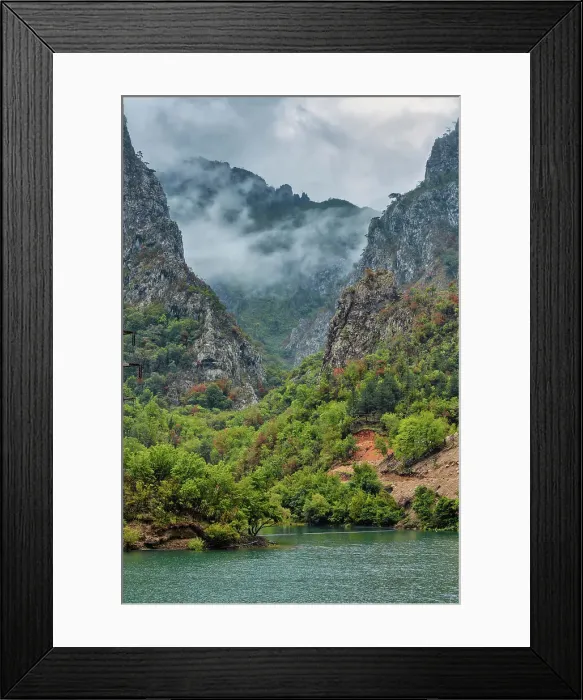Framed Print : Landsape in Neretva river valley, Bosnia Framed Print : Landsape in Neretva river valley, Bosnia