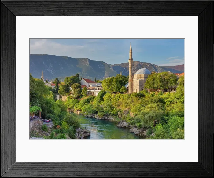 Framed Print : Koski Mehmed Pasha Mosque, 1619, Mostar, Bosnia Framed Print : Koski Mehmed Pasha Mosque, 1619, Mostar, Bosnia