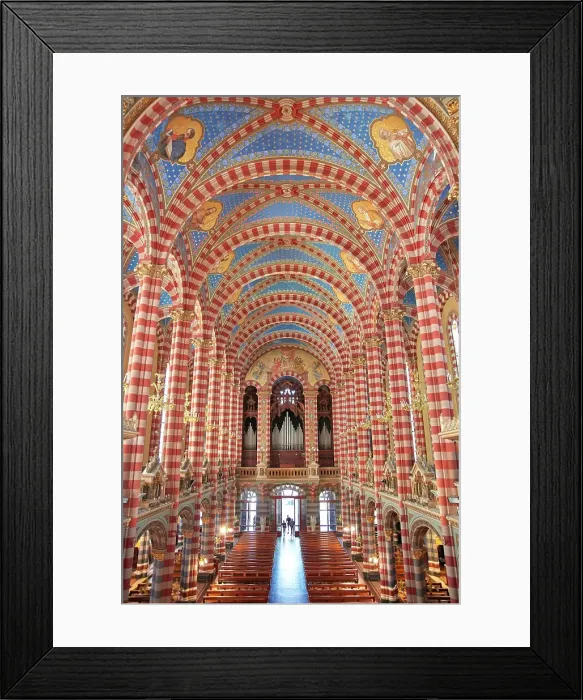 Framed Print : The painted interior ceiling of the Almagro Basilica (Spanish: Basilica de Maria Auxiliadora y San Carlos), Almagro, Buenos Aires, Argentina