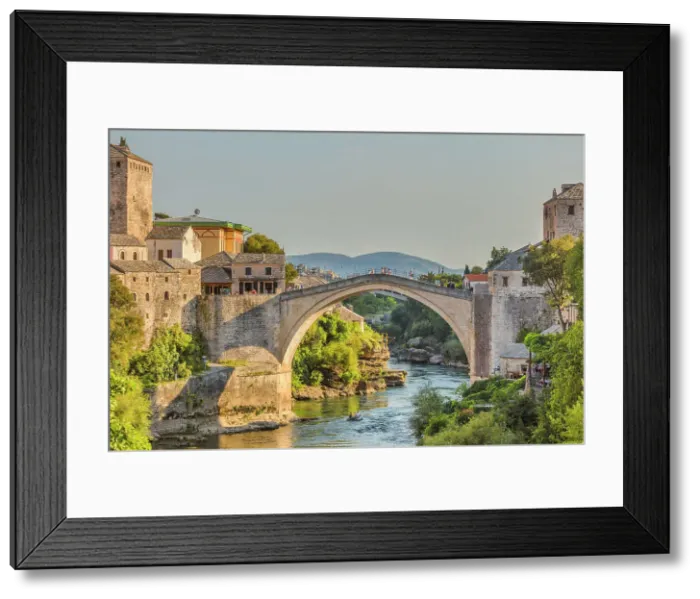Framed Print : Stari most, Old Bridge, 16th century Ottoman bridge, Mostar, Bosnia Framed Print : Stari most, Old Bridge, 16th century Ottoman bridge, Mostar, Bosnia