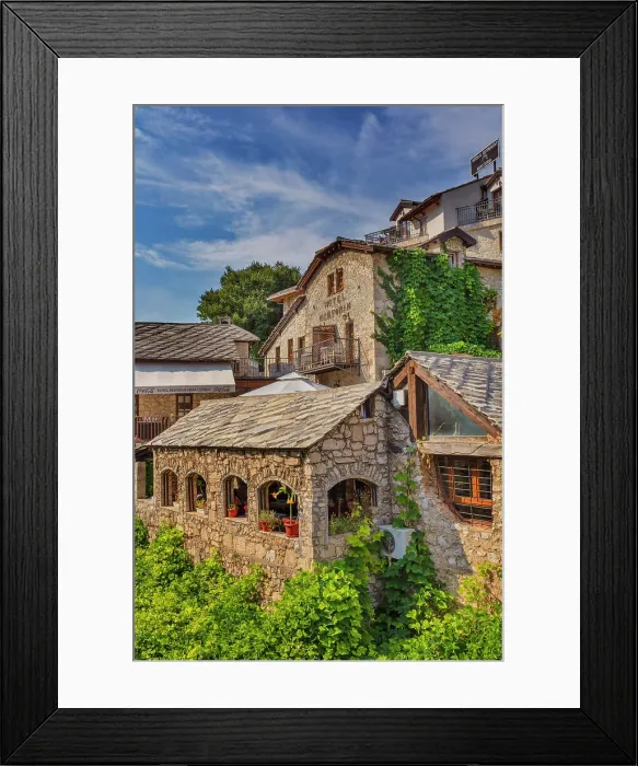 Framed Print : Cityscape of Mostar, Bosnia Framed Print : Cityscape of Mostar, Bosnia
