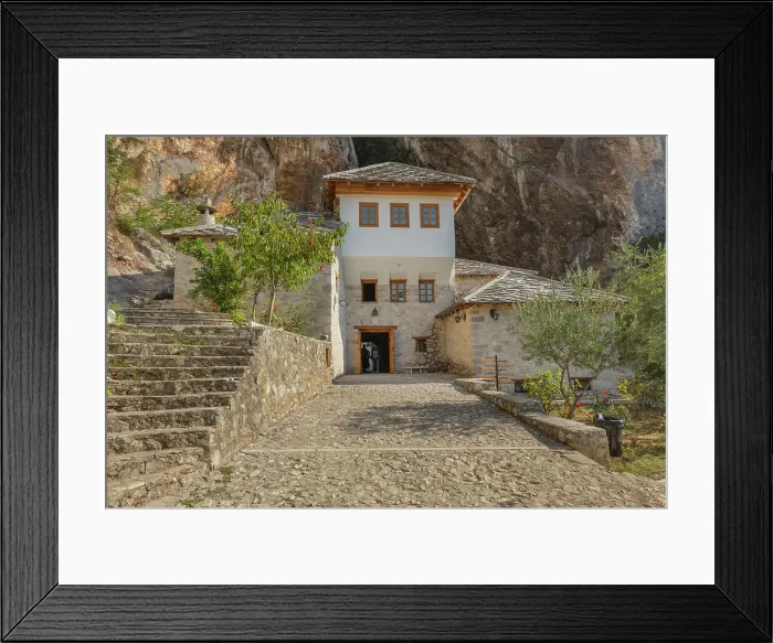 Framed Print : Dervish monastery, tekke, Blagaj, Mostar, Bosnia Framed Print : Dervish monastery, tekke, Blagaj, Mostar, Bosnia