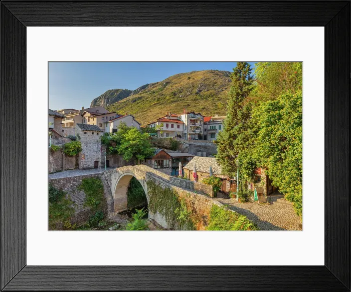 Framed Print : Cityscape of Mostar, Bosnia Framed Print : Cityscape of Mostar, Bosnia