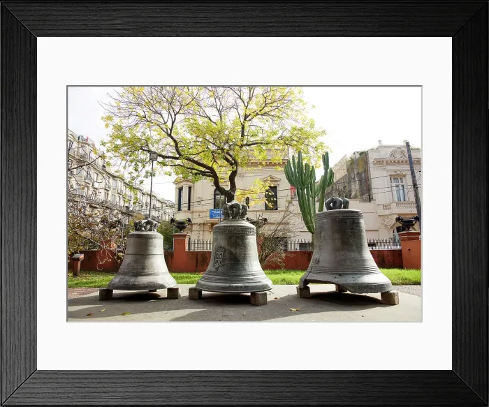Framed Print : Giant bells in the patio of the National Historical Museum (Museo Historico Nacional) in San Telmo, Buenos Aires, Argentina Framed Print : Giant bells in the patio of the National Historical Museum (Museo Historico Nacional) in San Telmo, Buenos Aires, Argentina