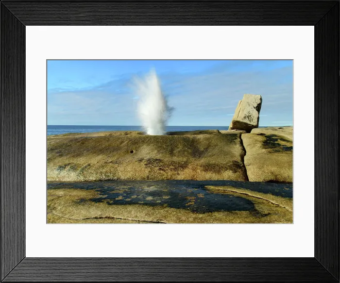 Framed Print : Australia, Tasmania, East Coast, Bicheno, Blowhole