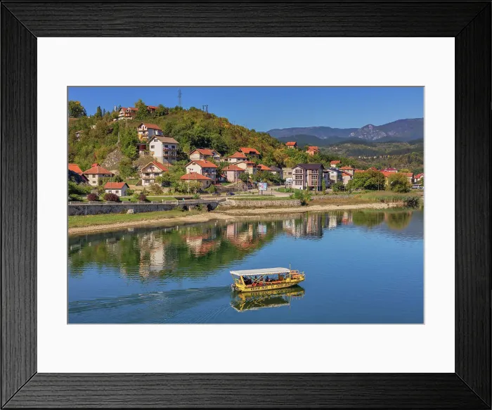 Framed Print : Visegrad, Drina river, Bosnia Framed Print : Visegrad, Drina river, Bosnia
